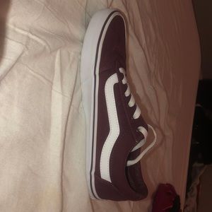 Burgundy vans , WORN ONCE !!!